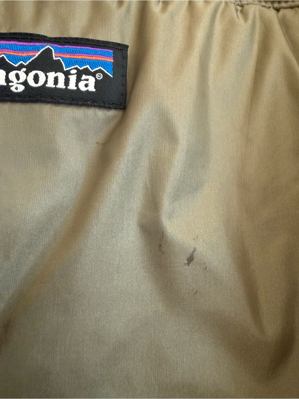 Patagonia Olive Green Quilted Long Puffer Jacket - Picture 8 of 8